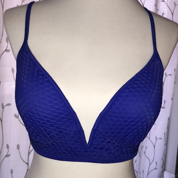 HP!Blue Deep V Bikini Top Shade&Shore Ties in Back - Picture 4 of 9
